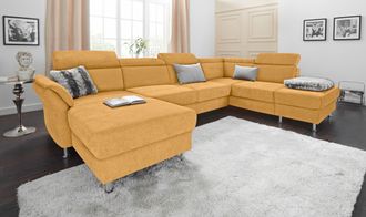 Sit&more Wohnlandschaft &raquo;Avignon U-Form&laquo; wahlweise mit Bettfunktion und Stauraum, inklusive Kopfteilverstellung