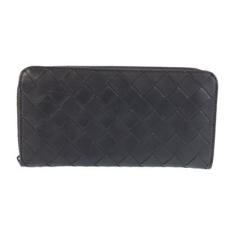 Bottega Veneta Black Intrecciato Wallet (Bi-Fold) (Pre-Owned)