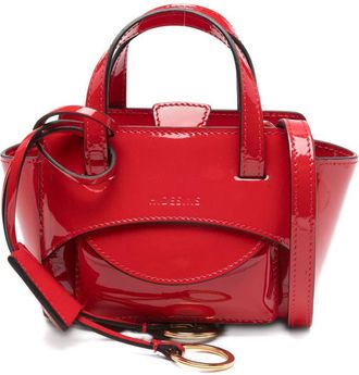 Hidesins Klappe Xs Leder-Einkaufstasche