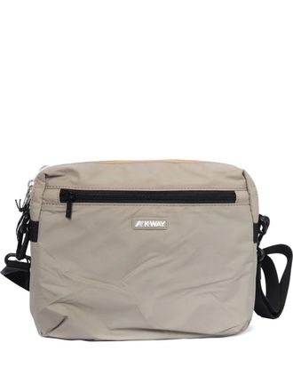 K-Way zipped messenger bag - Neutrals