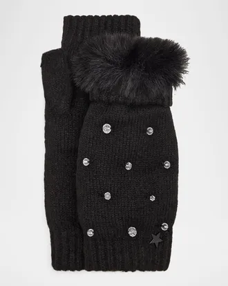 Jocelyn Faux Fur Fingerless Mittens