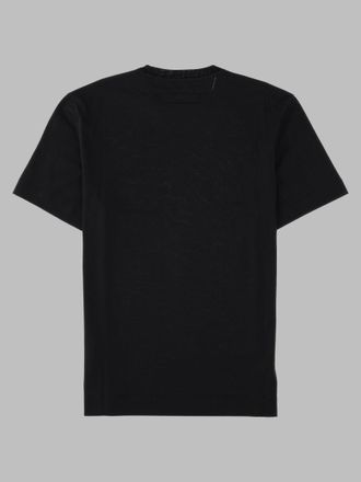 Ermenegildo Zegna Logo-Embroidered Cotton T-Shirt - Black