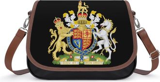 Generic Coat of Arms England Small Womens Crossbody Bags Shoulder Handbag with Adjustable Strap for Travel