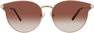 Frye 44271FCO710 Brown Oval Ladies Sunglasses 10260406.COM GLDBRN