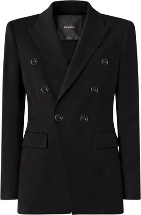 Pinko Blazer - Dames - Blazers - Zwart - XL - Nylon - Jassen