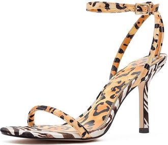 Jessica Simpson Baharia Ankle Strap Sandals Womens Shoes Natural Leopard : 6.5 M, Synthetic