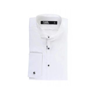 Karl Lagerfeld Overhemden, Heren, Wit, 3Xl, Leer, Karl Lagerfeld - Overhemden > Formele Overhemden