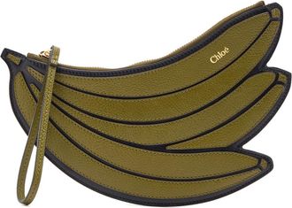 Chloé Banana Leather Pouch - Khaki - One Size