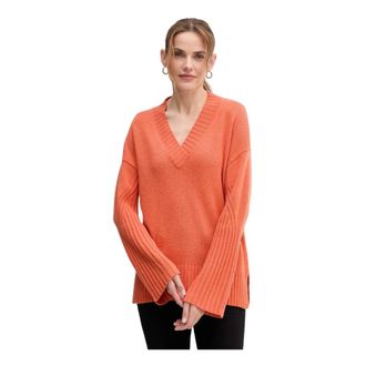 Benetton Donna, Maglie, Arancione, S, new
