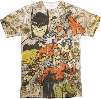 Gildan DC Comics All Stars Short Sleeve Adult Poly Crew Tee / T-Shirt