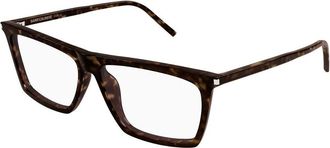 Saint Laurent Havana Transpa Bril SL 803 002 - Heren - Brillen - Bruin - 54 MM - Accessoires
