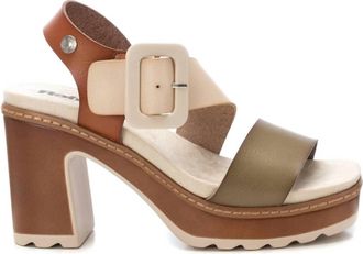 Xti Womens High Heeled Sandals In Ice