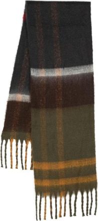 Barbour Geruit Patroon Gebreide Sjaal Wrap - Dames - Wintersjaals - Veelkleurig - ONE Size - Accessoires