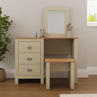 GFW Lancaster Dressing Table Set in Cream