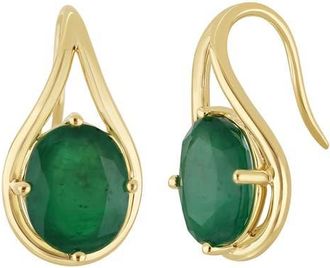 Bony Levy El Mar 14K Gold Emerald Drop Earrings in 14K Yellow Gold at Nordstrom