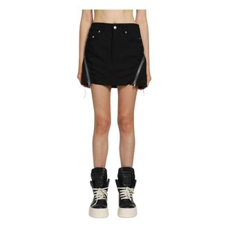 Rick Owens Dames, Rokken, Zwart, Maat: S Denim