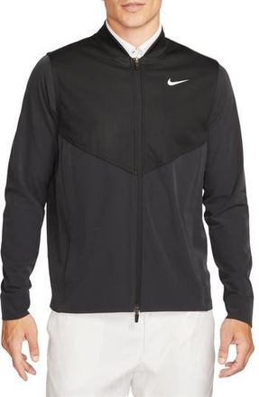 Nike Tour Essential Water-Repellent Golf Jacket in Black/Black/White at Nordstrom Rack, Size Small