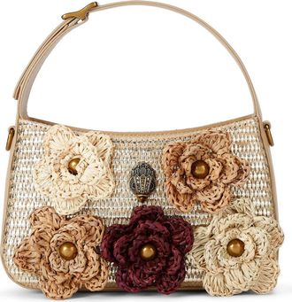 Kurt Geiger Mini Bond Floral Shoulder Bag in Open Beige at Nordstrom Rack
