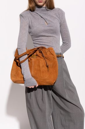 Marc Jacobs Shopper Bag The Suede Cristina, Womens, Brown