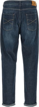 Brunello Cucinelli Vintage-Wash Denim Jeans - Blue