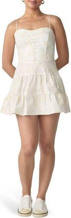 Florence By Mills Corset Minidress in Pear Sorbet Floral at Nordstrom Rack, Size X-Large