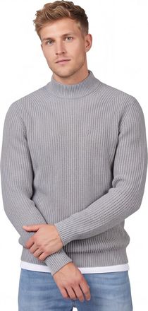 Thomas Maine turtleneck gebreide trui grijs
