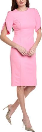 Adrianna Papell Crepe Midi Sheath Dress