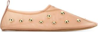 Chlo&eacute; Pink Studded Rita Ballet Flats