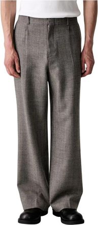 Our Legacy Rechte broek - Heren - Nette broeken - Grijs - M - Wol - Broeken