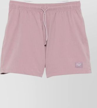 Emporio Armani chevron drawstring swim shorts