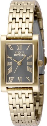 Invicta Angel 49076 Dames Horloge - Quartz Uurwerk - Roestvrij Staal met grijze Wijzerplaat - 19mm