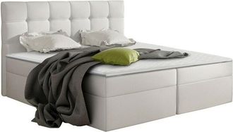 Mirjan24 Mobilier1 - Cama Continental Comfivo 195, Soft 017, Doble, Continental, 140x200, Cuero Ecol&oacute;gico, Somieres, 146x206x113cm