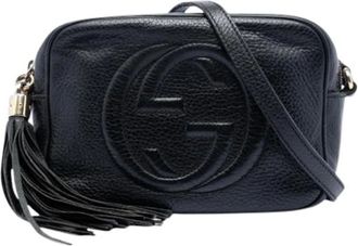 Gucci Pre-owned Cross Body Bags, female, Black, Size: ONE SIZE Pre-owned Soho Disco Crossbody Bag