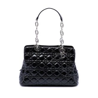 Dior Pre-owned Dior Medium Patent Cannage Lady Soft Shopping Tote Ladies FI32I6S1A2GMWH16