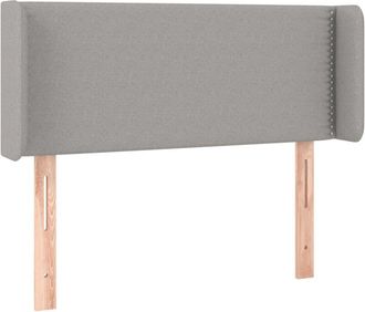 vidaXL Cabecero Con Led De Tela Gris Claro 103x16x78/88 Cm Vidaxl