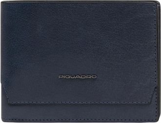 Piquadro Wallets & Cardholders, male, Blue, Size: ONE SIZE Wallet with coin pocket