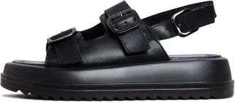Cesare Gaspari Sandali con plateau e fibbia - - Shoes - Donna - Nero - 40 EU