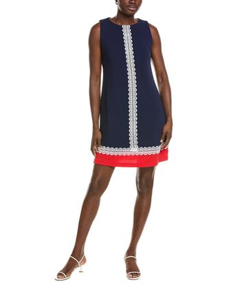 Jones New York Sleeveless Colorblock Swing Dress