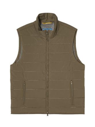 Robert Talbott Driver Quilted Vest in Taupe at Nordstrom, Size Xx-Large
