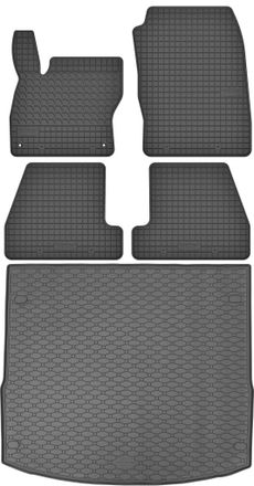 OEM Juego De Alfombrillas De Goma Para Coche Y Alfombrilla Para Maletero Para Ford Focus Iii Mk3 Estate (2011-2018)