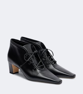 Manolo Blahnik Fuxa leather lace-up boots