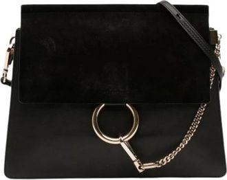 Chlo&eacute; Pre-owned Faye Crossbody Bag - Dames - Vintage Schoudertas - Zwart - ONE Size - Leer - Vintage
