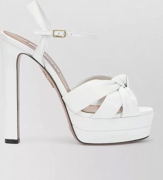Aquazzura nina 130mm platform sandals ankle strap