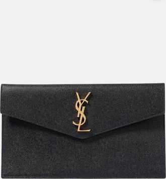 Saint Laurent Uptown leather clutch