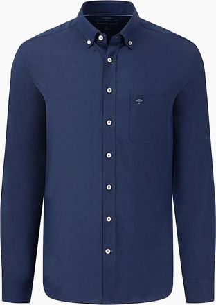 Fynch-Hatton Mens FYNCH-HATTON OXFORD LONG SLEEVE SHIRT NAVY - Size: 38