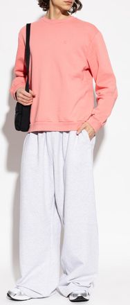 Acne Studios Sweatshirt With Patch, Mens, Pink