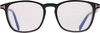 Tom Ford Blue Light Block Square Mens Eyeglasses FT5960-B 001 52