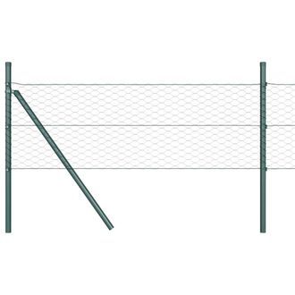 Berkfield Home Hexagon Fence Green 0.6x100 m Steel