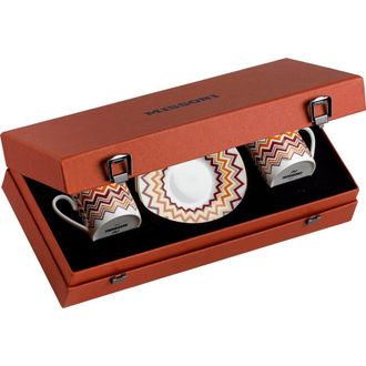 Missoni Coffee Cup & Saucer Set Of 2 In Luxury Box in Brown at Nordstrom