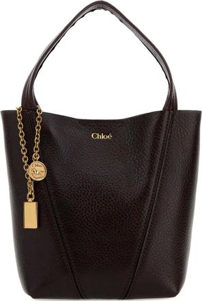 Chlo&eacute; Borsa tote con ciondolo - Marrone